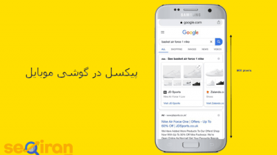 پیکسل گوشی موبایل