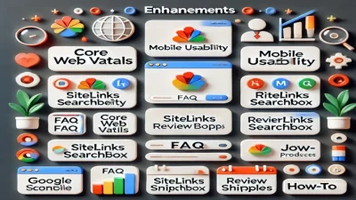 آموزش بخش های مختلف enhancements در سرچ کنسول 