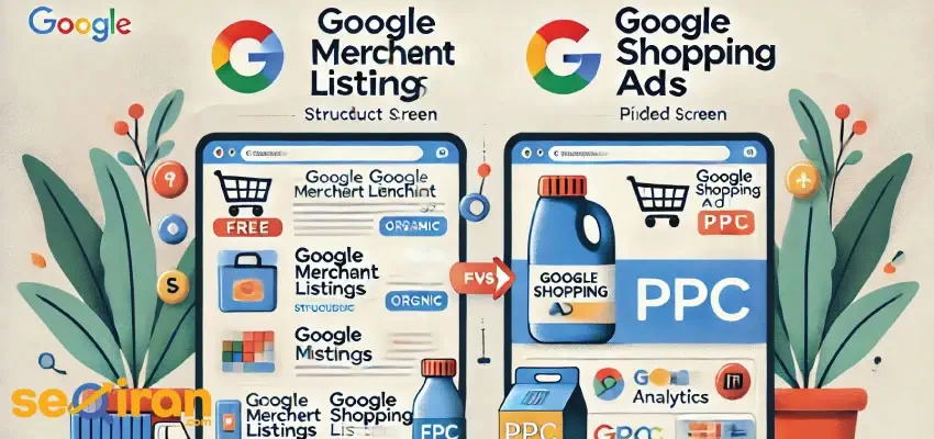تفاوت Merchant Listings با تبلیغات Google Shopping