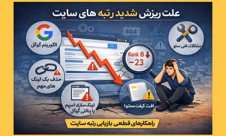 علت ریزش رتبه سایت