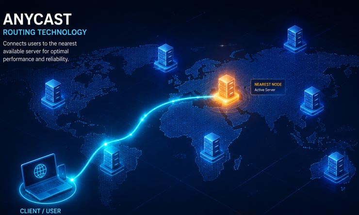 کاربرد Anycast در مقابله با DDoS